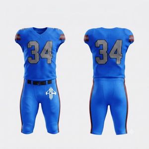 Conjunto de Jersey de Fútbol Americano para Hombre, Cuello en V, Estampado por Transferencia de Calor, 100% Poliéster, Cómodo para Todas las Temporadas, RIVIAN ATLANTIC - Product Image 1