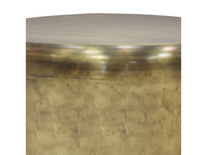 Mesa auxiliar moderna con detalles metálicos Garvy, mesa auxiliar decorativa, mesa auxiliar de metal, muebles para sala de estar, mesa auxiliar para dormitorio - Product Image 5