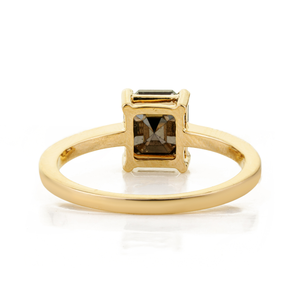Anillo Solitario de Diamante Negro en Oro Amarillo Sólido de 14K, Nuevo y Más Vendido, para Unisex, Piedra de Nacimiento de Abril, Joyería de Moda para Damas - Product Image 6