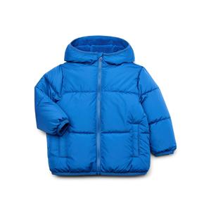 Veste matelassée à capuche unisexe, manteau d'hiver noir, fermeture éclair, couleur unie, rembourrage épais en polyester, coupe régulière, coupe-vent - Product Image 4