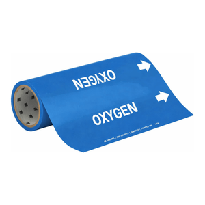 เครื่องหมายท่อแบบม้วน Brady OXYGEN สำหรับท่อออกซิเจนอุตสาหกรรม - Product Image 3