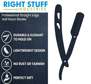 มีดโกนหนวดแบบมืออาชีพจากตุรกี ขายส่ง ใบมีดสแตนเลสคุณภาพสูง ด้ามจับพลาสติกสีขาว ใช้ได้กับใบหน้า ทนทาน - Product Image 2