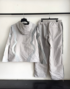 Ensemble de survêtement coupe-vent léger imprimé de qualité supérieure pour homme, 2 pièces, décontracté, avec logo personnalisé, fabricant - Product Image 2