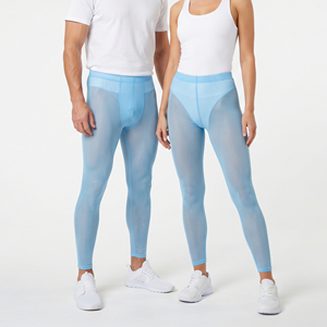 100% Polyester Sheer <b>Mesh</b> <b>Leggings</b> Sheer <b>Mesh</b> Full Length <b>Leggings</b> Unisex Compression Elastic Waist Transparent <b>Legging</b> - Product Image 1