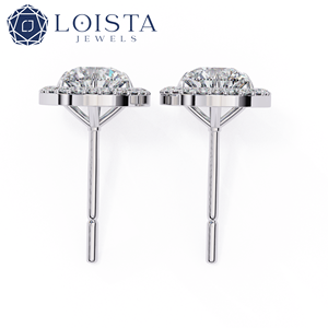 ต่างหูเพชรสร้างในห้องปฏิบัติการ Betterstar IGI Gia Certified HPHT CVD  ทอง 14k 18k เครื่องประดับเพชรสร้างในห้องปฏิบัติการ - Product Image 4