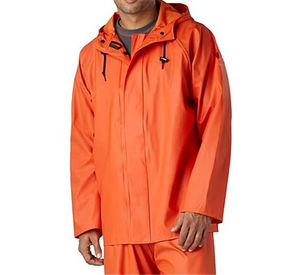 Chaqueta Cortavientos Impermeable para Hombre, con Logotipo Frontal en Cuero Vacuno, Ecológica, con Capucha, Transpirable, Estilo Deportivo - Product Image 1