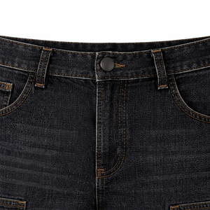 Shorts en jean cargo Y2K pour hommes, style streetwear, production OEM personnalisée, vintage, multi-poches, coupe ample, marque privée - Product Image 4