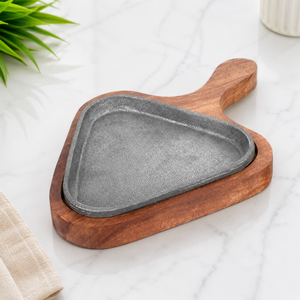 Plateau en bois de qualité supérieure pour pizza servant des fruits assiette Sizzler parfaite pour les mariages fêtes de restauration et l'utilisation de la cuisine à domicile - Product Image 1