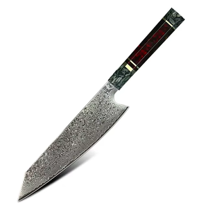 Professional 5-Piece Damascus Steel Handmade Chef Kitchen <b>Knives</b> Plastic Handles Drop Point <b>Blade</b> OEM Customizable-MS Enterprise - Product Image 4