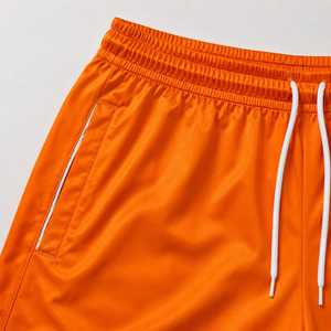 <b>Men's</b> <b>Orange</b> Blue Printed Cargo <b>Shorts</b> Drawstring Quick Dry Eco-Friendly Breathable Sublimation Design Casual Mid Waist Pockets - Product Image 6