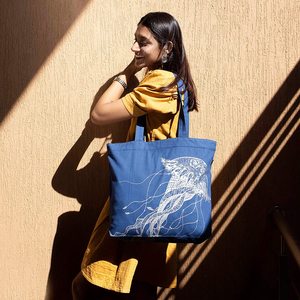 Stylish Cotton Handbag for Women Custom Printed <b>Canvas</b> <b>Tote</b> Bag with Zipper Durable Zippered Carry Bag for Grocery Shopping - Product Image 4