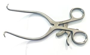 Rétracteur Gelpi auto-rétractable pour mastoïde, écarteur de plaies, extrémités à crochet aiguisées, 6 pouces, en acier inoxydable courbé, pack - Product Image 3