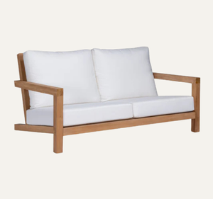 Conjunto de Sofás de Teca para Exteriores con Cojines Impermeables, Ecológicos y Duraderos para Uso en Villas y Exteriores - Product Image 3