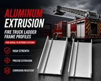 Profil Rangka Tangga Truk Pemadam Kebakaran dari Ekstrusi Aluminium untuk Sistem Platform Udara
