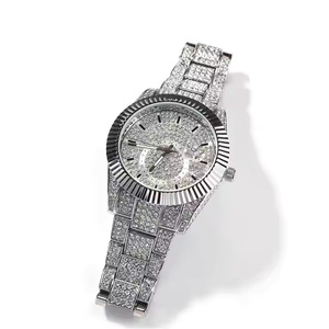 Reloj de Cuarzo Glacier Light Moderno con Incrustaciones de Diamantes Moissanite para Hombre, con Estilo Minimalista y Atractivo y Moderno - Product Image 2