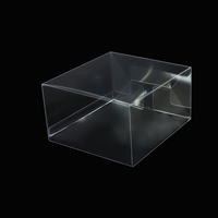 Boîte cadeau transparente en acétate, emballage en PVC transparent, boîte pliante en plastique PET rectangulaire, impression personnalisée, vente en gros OEM ODM