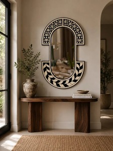 Marco de espejo de resina hecho a mano de alta calidad, marco de espejo decorativo de resina, precio al por mayor - Product Image 3