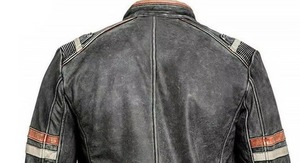 High Quality Wholesale Price Genuine Leather Motorbike <b>Jacket</b> Stand Collar Embroidery Front Logo Men's <b>Racing</b> <b>Jacket</b> - Product Image 2