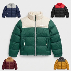OEM Winter Streetwear High Quality Designer Puffer <b>Jacket</b> Solid Windproof Warm Hooded Thick Cotton Filled Men - Product Image 6
