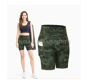 Pantalones cortos de verano para correr y hacer ejercicio para mujer, pantalones cortos deportivos informales a cuadros de secado rápido - Product Image 2