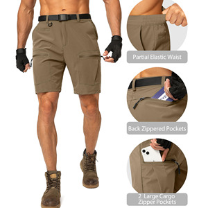 Pantalones cortos ligeros personalizados para hombre, de secado rápido, con bolsillos con cremallera, para actividades al aire libre, gimnasio, trabajo, fitness, correr y senderismo. - Product Image 5