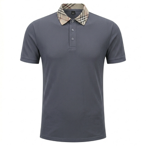 Polo pour homme, style décontracté chic, tissu doux, design durable, col classique, idéal pour le bureau et les activités de plein air, DE BD - Product Image 1