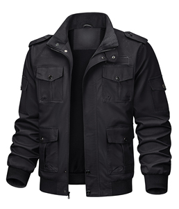 Chaqueta Bomber de Moda para Hombre, Diseño Moderno, 100% Poliéster, Alta Calidad, Ecológica, Transpirable, Cuello en V - Product Image 1