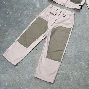 Two Tone Solid Hooded <b>Winter</b> Workwear <b>Jacket</b> Pants Set Durable 100% Cotton Lightweight Breathable Utility Outfit Multiple - Product Image 3