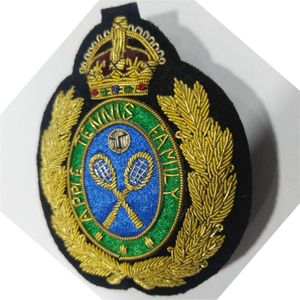 Insignia Bordada con Hilos Metálicos Hecha a Mano de Alta Calidad, Insignias Bordadas con Hilos Metálicos Personalizadas Hechas a Mano - Product Image 6