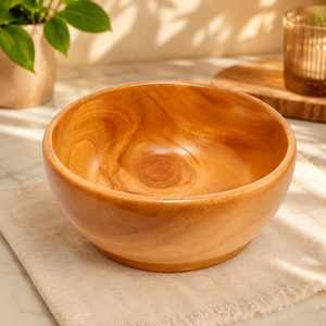 Bol de service en bois artisanal pour la cuisine, la table à manger, les salades, les fruits, les collations, bol de service décoratif de haute qualité - Product Image 1