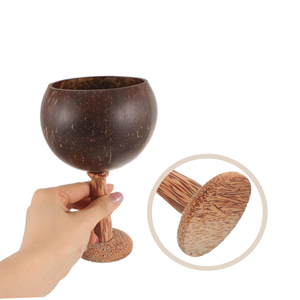Natural Coconut Shell <b>Cup</b>, Coconut Wood Shell Fruit Beer Coffee <b>Cold</b> Drink <b>Cup</b>, Coconut Juice <b>Cups</b> Tableware Direct From Vietnam - Product Image 3