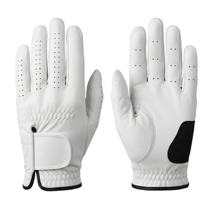 Golf <b>Gloves</b> Genuine Leather Blue Breathable Hook And Loop Closure Unisex Sports Use Premium Golf Hand <b>Glove</b> With <b>Moisture</b> - Product Image 2