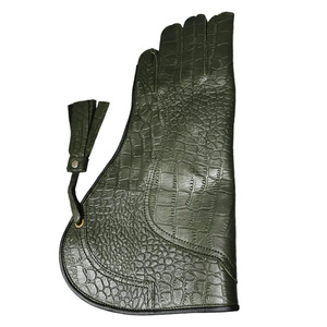 Gants de fauconnerie en cuir de haute qualité en gros avec protection des doigts, service OEM, logo et taille personnalisés - Product Image 6