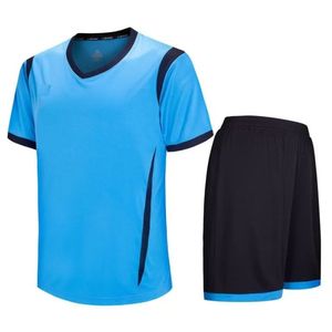 Custom Men's <b>Volleyball</b> Jersey <b>Set</b> Short Sleeve Sports Kit Heat-Transfer Printed 100% Polyester V-Neck Elastic Waist Quick Dry - Product Image 1