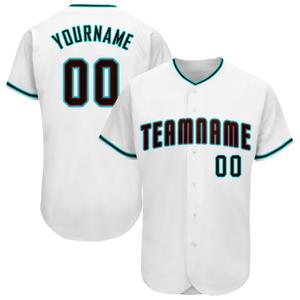 Maillot de baseball personnalisé OEM par sublimation, 100 % polyester, décontracté, avec boutons sur le devant, nom et numéro de l'équipe, vêtement de sport - Product Image 1