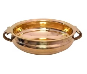 Decorative <b>Mandir</b> Metal Urli Bowl Vintage Finish Traditional Style Flower Diya Bowl - Product Image 4