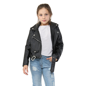 Custom <b>Kids</b> Leather Jacket Soft Leather Winter Coat Private Label OEM Service Bulk Production for Children's Apparel Retailers - Product Image 1