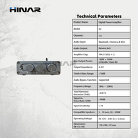 Sistem Speaker PA HINAR IP66 Terpasang di Dinding 2.1 Kanal Kelas D 100V 8 Ohm Musik Latar Dalam & Luar Ruangan