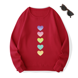 Sweat-shirt imprimé style streetwear pour femme, fabrication sur mesure, prix de gros, logo frontal, tissu tricoté respirant pour l'hiver - Product Image 3