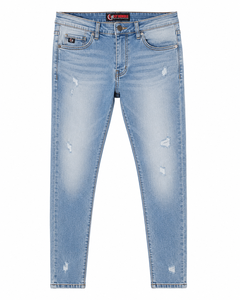 FLY HUMBLE Men's Regular Fit Denim <b>Jeans</b> for Wash Gray Style Mid Waist Summer Wear 100% Cotton Breathable Lightweight Cheap - Product Image 5