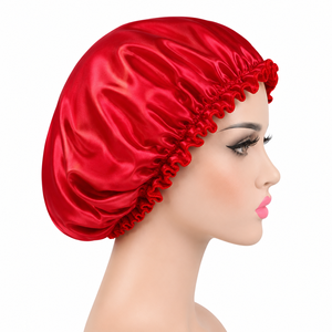 Bonnet de nuit en satin Loviaal pour femmes, double couche, protection des cheveux, bonnet de nuit réglable, en gros - Product Image 3
