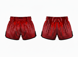 Shorts de boxe Muay Thai amples et imprimés sur toute la surface pour hommes, en satin, pour le kickboxing, les arts martiaux, personnalisables - Product Image 2