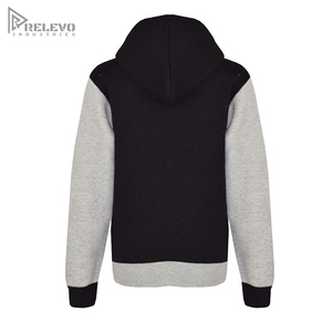 Conjunto Deportivo para Hombre en Dos Tonos, Negro y Gris, Sudadera con Capucha de Felpa de Algodón Personalizable, Pantalones Jogger Ajustados - Product Image 6