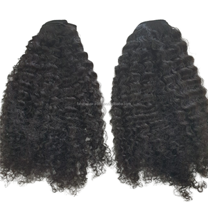 2025 Meilleure vente Extensions de cheveux bouclés crépus naturels indonésiens 100% cheveux Remy vierges avec Machine à double trame - Product Image 6