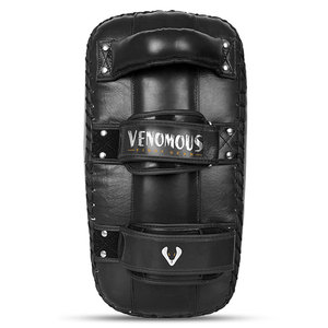 Venomous Custom Leather Muay Thai Kick Pads Curved Arm Pads Training Strike <b>Shield</b> OEM Manufacture - Product Image 3