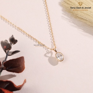 เพชร CVD ทรงรี น้ำหนัก 1.00 กะรัต สี D ความสะอาด VVS2 ทองคำแท้ 14K จี้เพชรเม็ดเดี่ยวสำหรับโอกาสพิเศษ ได้รับการรับรองจาก IGI - Product Image 3