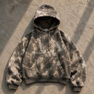 Sudadera con Capucha Extra Grande de Felpa Sólida |   Sudadera Unisex Resistente al Viento para Ropa Urbana |   Sudadera Vintage de Corte Regular Ecológica - Product Image 1
