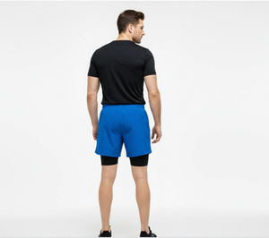 Shorts de sport pour hommes en polyester/coton à séchage rapide, avec poches, pour la plage et la gym, au meilleur prix - Product Image 2