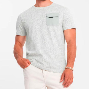 Camiseta Personalizada para Hombre 2026, Hecha a Medida, de Algodón 100%, Corte Regular, Tejido de Lona Resistente, Secado Rápido, Transpirable y Ecológica - Product Image 1