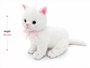 Cute Cat Plush <b>Toy</b> <b>Soft</b> <b>Stuffed</b> Animal Kawaii Kitty Pillow Velboa Fabric Kids Gift OEM Custom Logo Available - Product Image 1